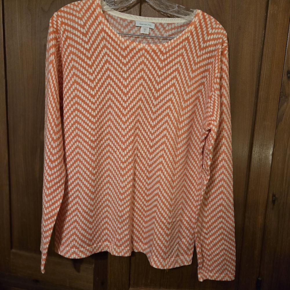 Garnet Hill Signature Merino Wool Crew Neck Sweater Size XL